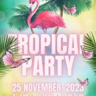 Tropical party in sporthal De Twine op zarerdag 25 november 2023